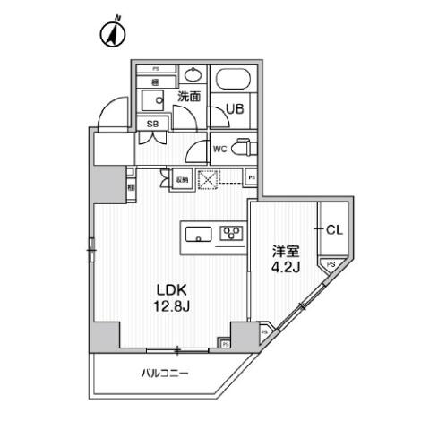 シーズンフラッツ文京東大前間取り図