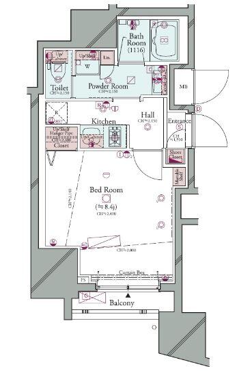 コンシェリア後楽園HILLTOP SQUARE間取り図