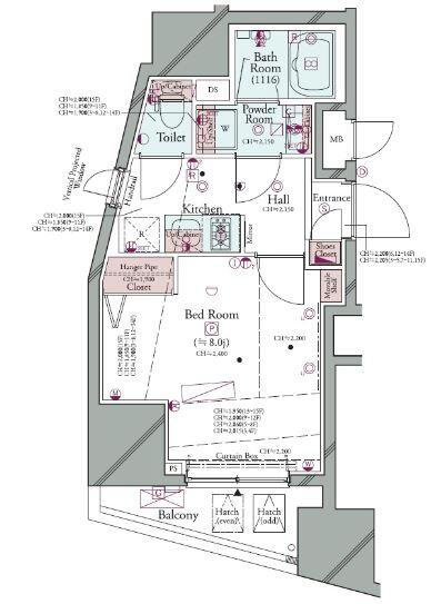 コンシェリア後楽園HILLTOP SQUARE間取り図