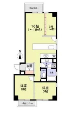 グリーンライフ小石川間取り図