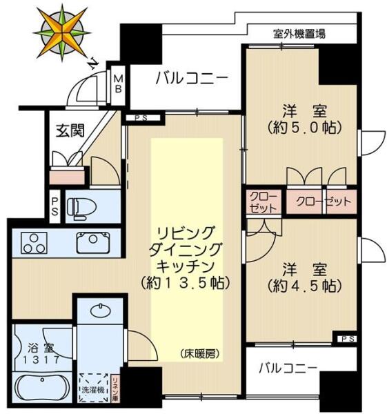 ノルディックマンション文京白山間取り図