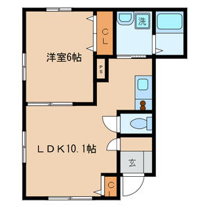 プリモ本郷 101号室 間取り図