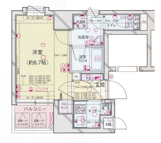 パレステュディオ御茶ノ水湯島駅前間取り図