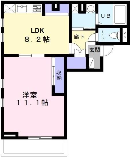 リヴェール白山間取り図