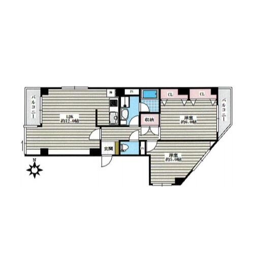 六義園ヒミコマンション間取り図