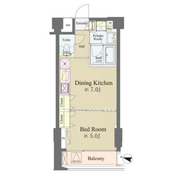 神楽坂南町ハウス間取り図