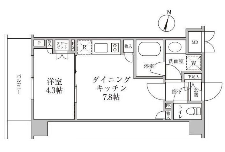 レジディア神楽坂II間取り図