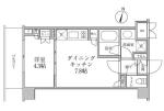 レジディア神楽坂II 間取り図