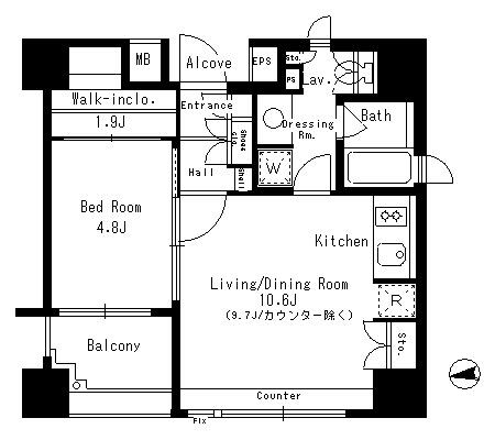 パークアクシス神楽坂ステージ間取り図