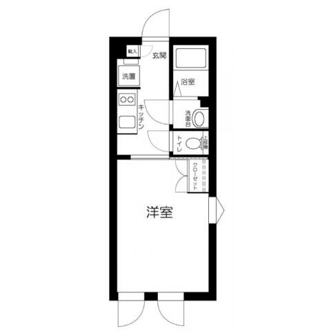 LAPiS本郷 201号室 間取り図