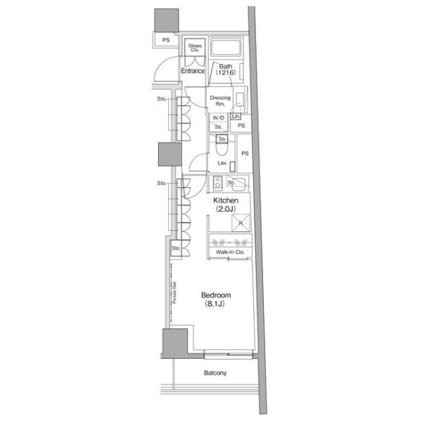 ザ・パークハビオ小石川間取り図