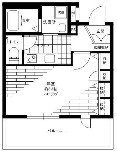 シャンブル向丘間取り図