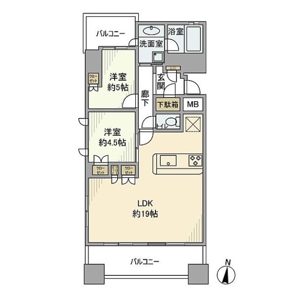 リビオ文京関口シティクロス間取り図