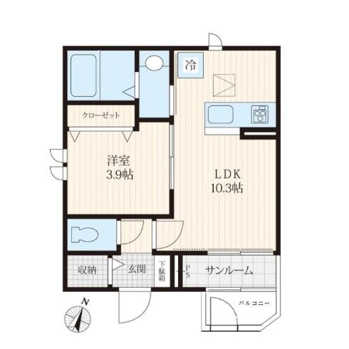 サンテラス間取り図