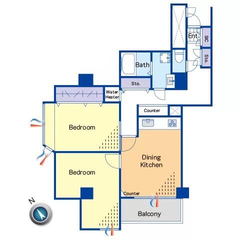 エル・アルカサル小石川間取り図