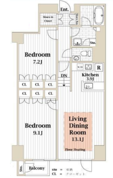 富士見イースト間取り図