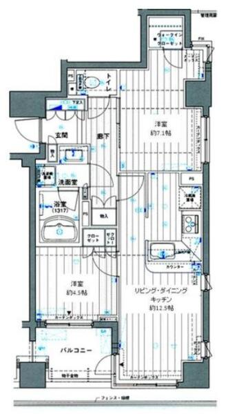 ティエドゥール茗荷谷間取り図