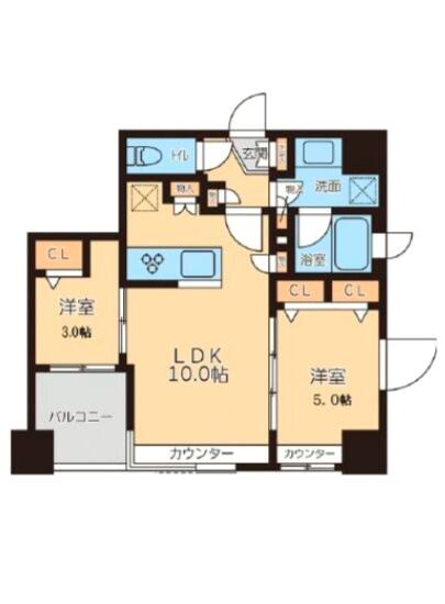 グランカーサ文京千石 702号室 間取り図