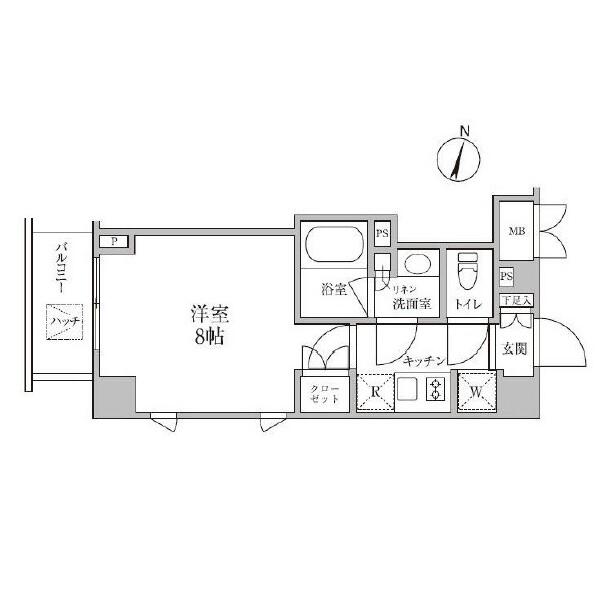 レジディア神楽坂II間取り図