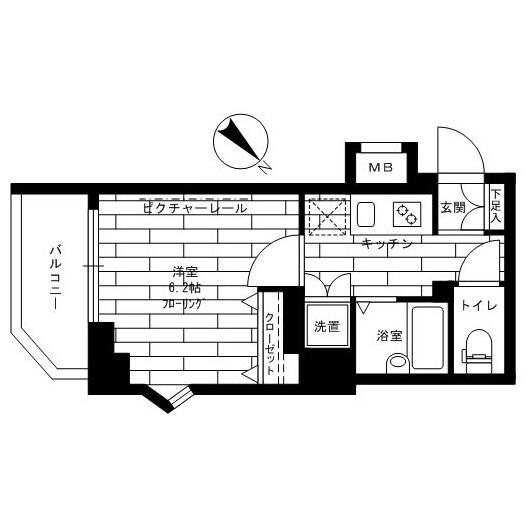 ステージファースト神楽坂間取り図