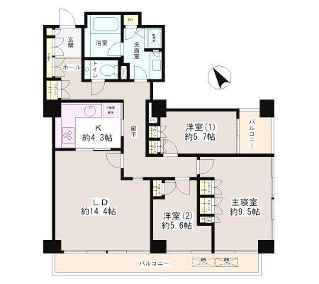 小石川パークタワー間取り図