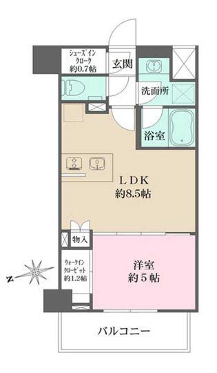 ザ・パークワンズ山吹神楽坂間取り図