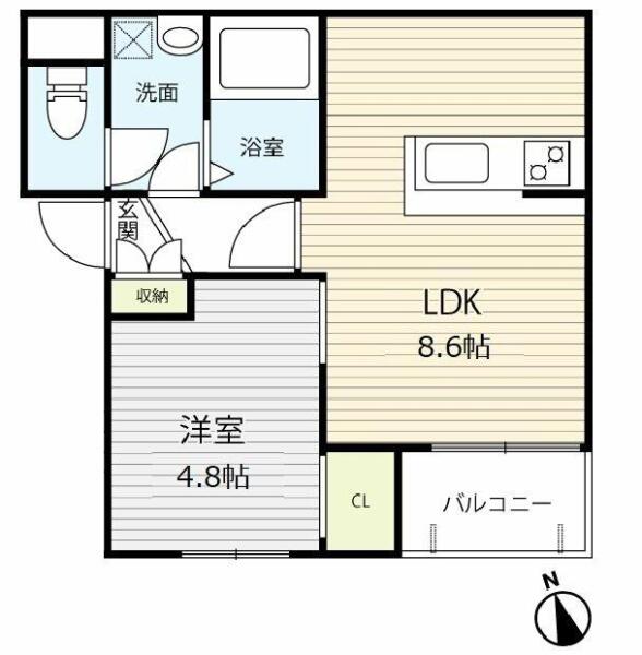 タウンコート飯田橋間取り図