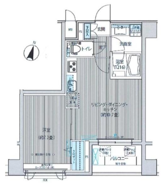 アンソレイエ飯田橋間取り図