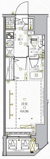 クレイシア秋葉原EAST間取り図