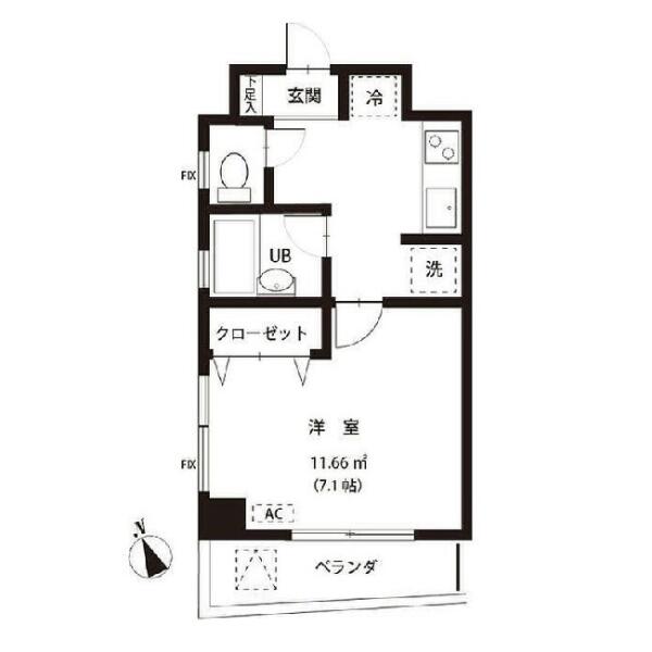 レジデンス千駄木間取り図
