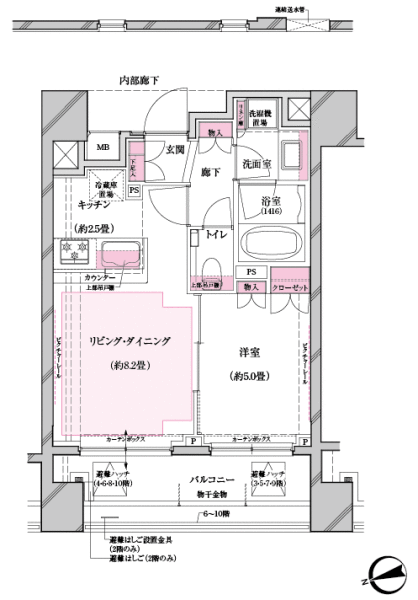 クラッシィハウス本郷コンフォルテ間取り図