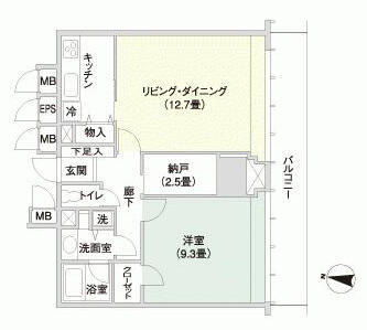 小石川シティハイツ間取り図