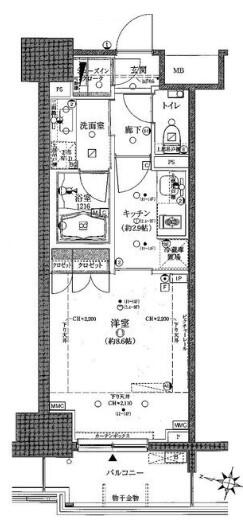 クレヴィア本郷間取り図