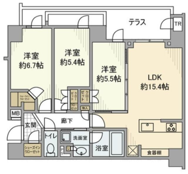 オープンレジデンシア文京播磨坂間取り図