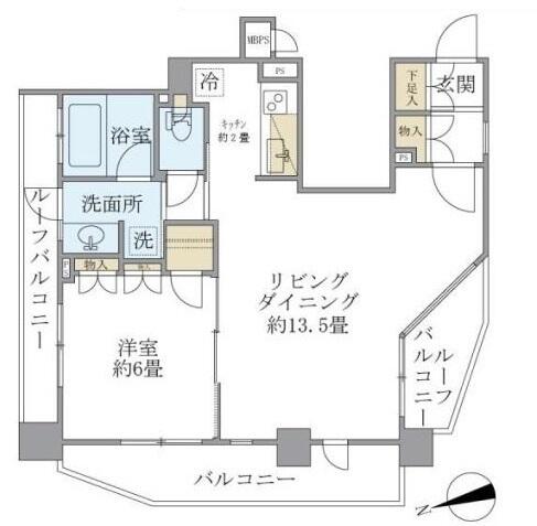 ステージグランデ本郷 1402号室 間取り図