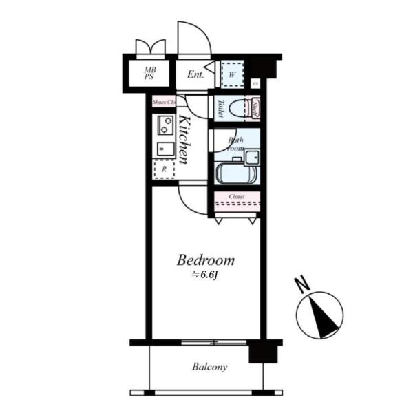 パレステュディオ文京千石パークサイド 602号室 間取り図