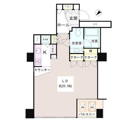 小石川パークタワー間取り図