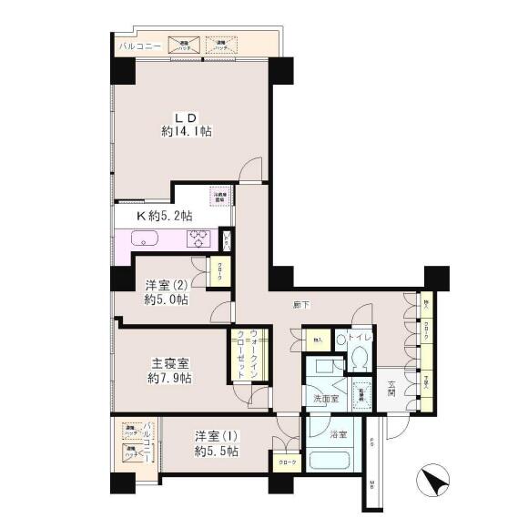 小石川パークタワー間取り図