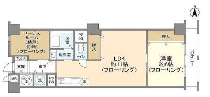 後楽園ビューハイツ間取り図