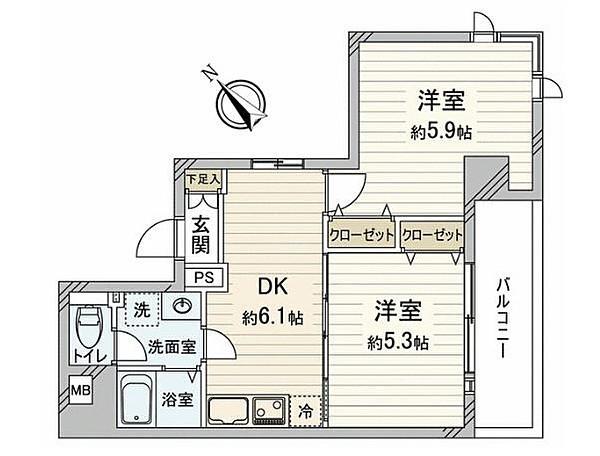 エクセシオーネお茶の水女子大前間取り図