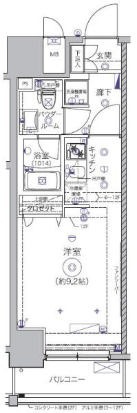 クレイシア秋葉原間取り図