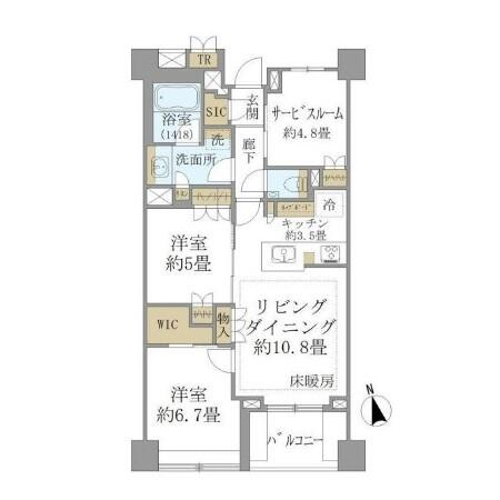 ブリリア文京江戸川橋間取り図