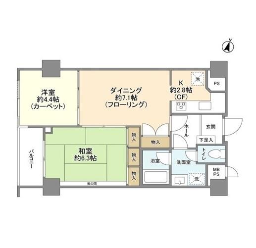 東急ドエルアルス音羽間取り図
