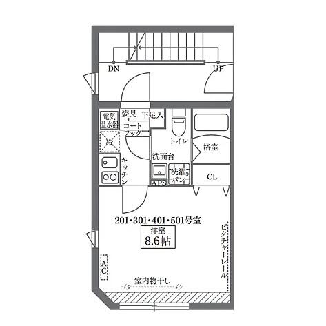 COCOCUBE南大塚間取り図