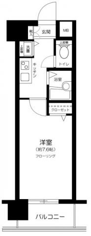 ガラ・ステージ茗荷谷 503号室 間取り図