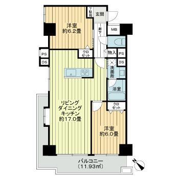 ライオンズマンション白山間取り図