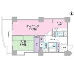 文京グリーンコートビュータワー本駒込B棟 間取り図