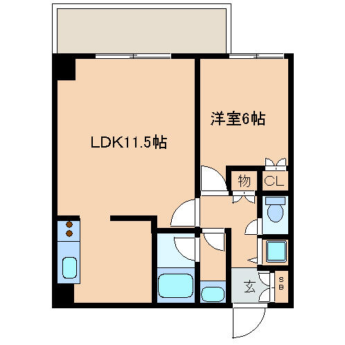 レジディア文京音羽 411号室 間取り図
