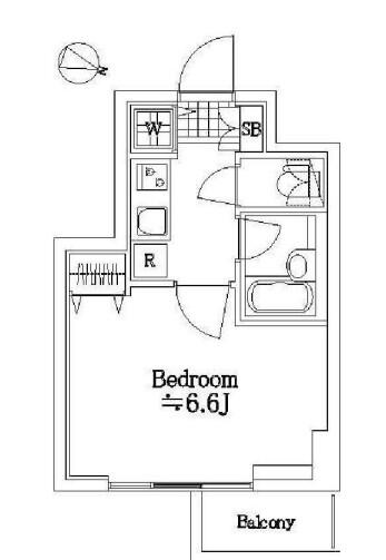 パレステュディオ本郷東大前 404号室 間取り図