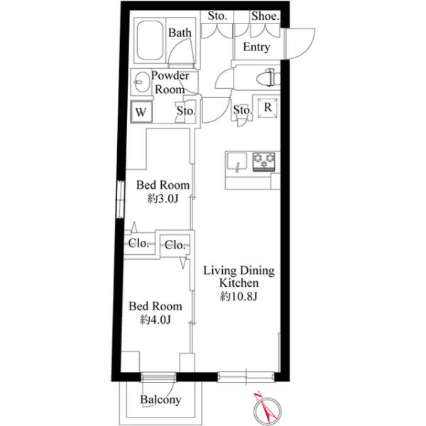 La Perla Bunkyo-Koishikawa（ラ・ペルラ文京小石川）間取り図